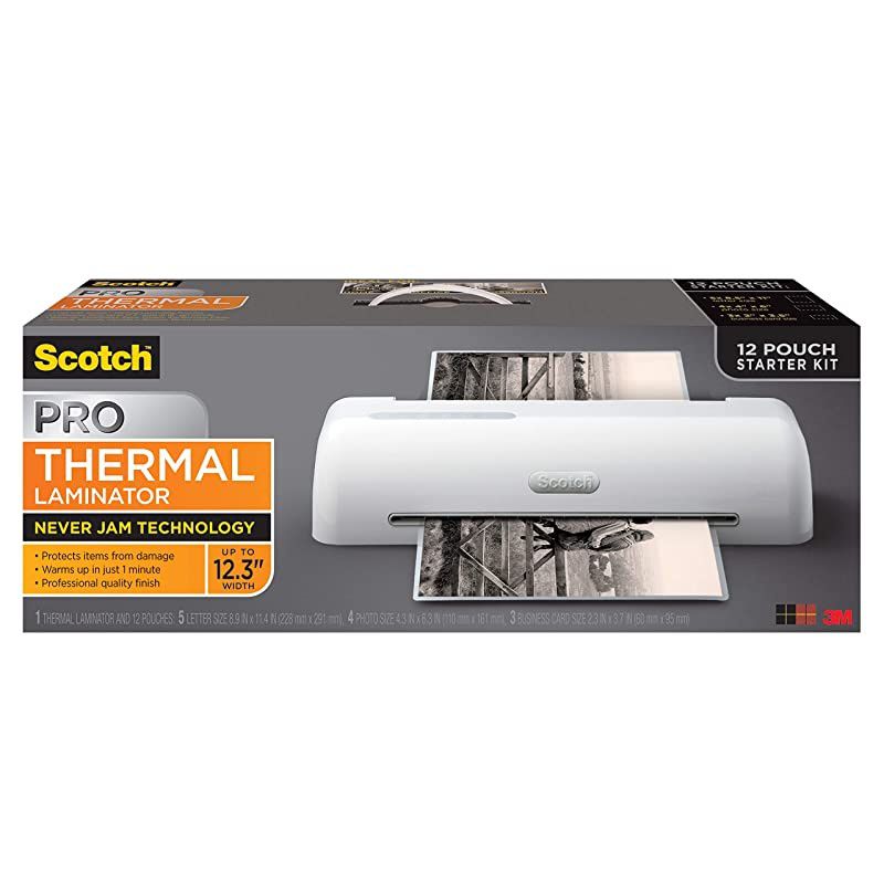 PRO Thermal Laminator, 12.3-Inch, 1-Minute Warm-up, Fast Lamination, Never Jam Technology, 4-Roller Machine (TL1306)