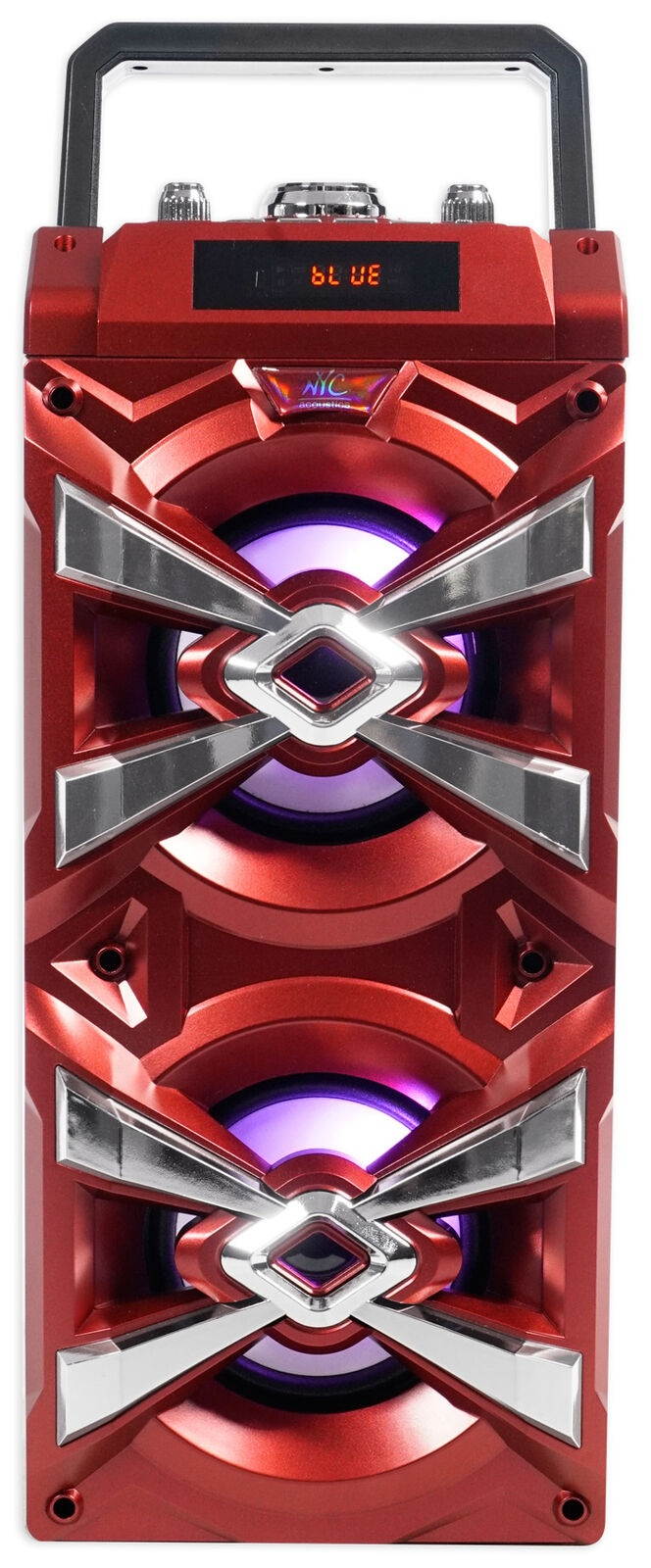 X-Tower Bluetooth Karaoke Machine System w/LED's+Microphone+Remote