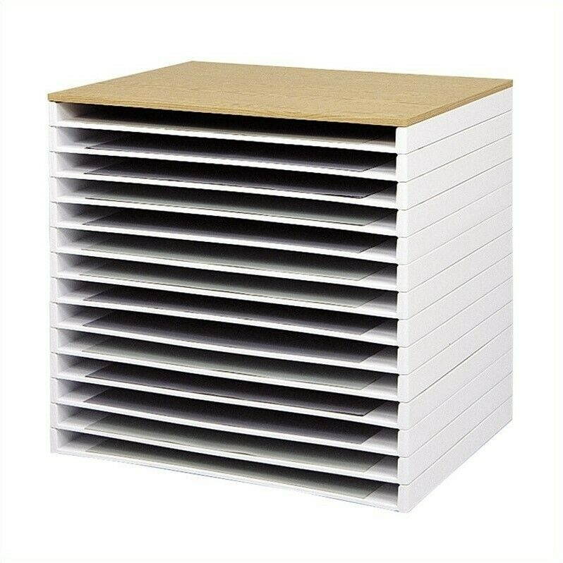 Scranton & Co Giant Stack Plastic File Tray in White