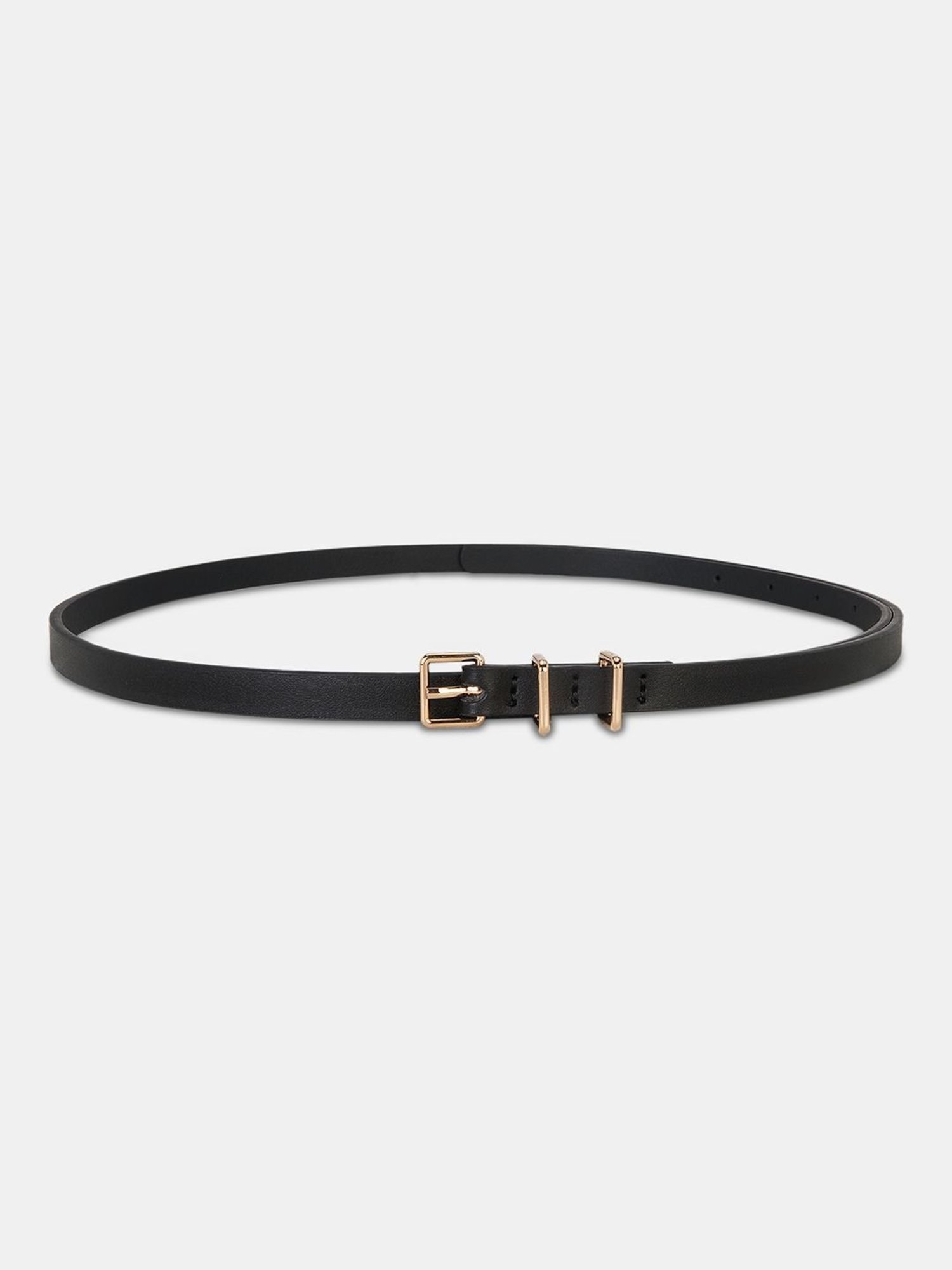 Hidesign Mariko Brown Solid Leather Narrow Belt