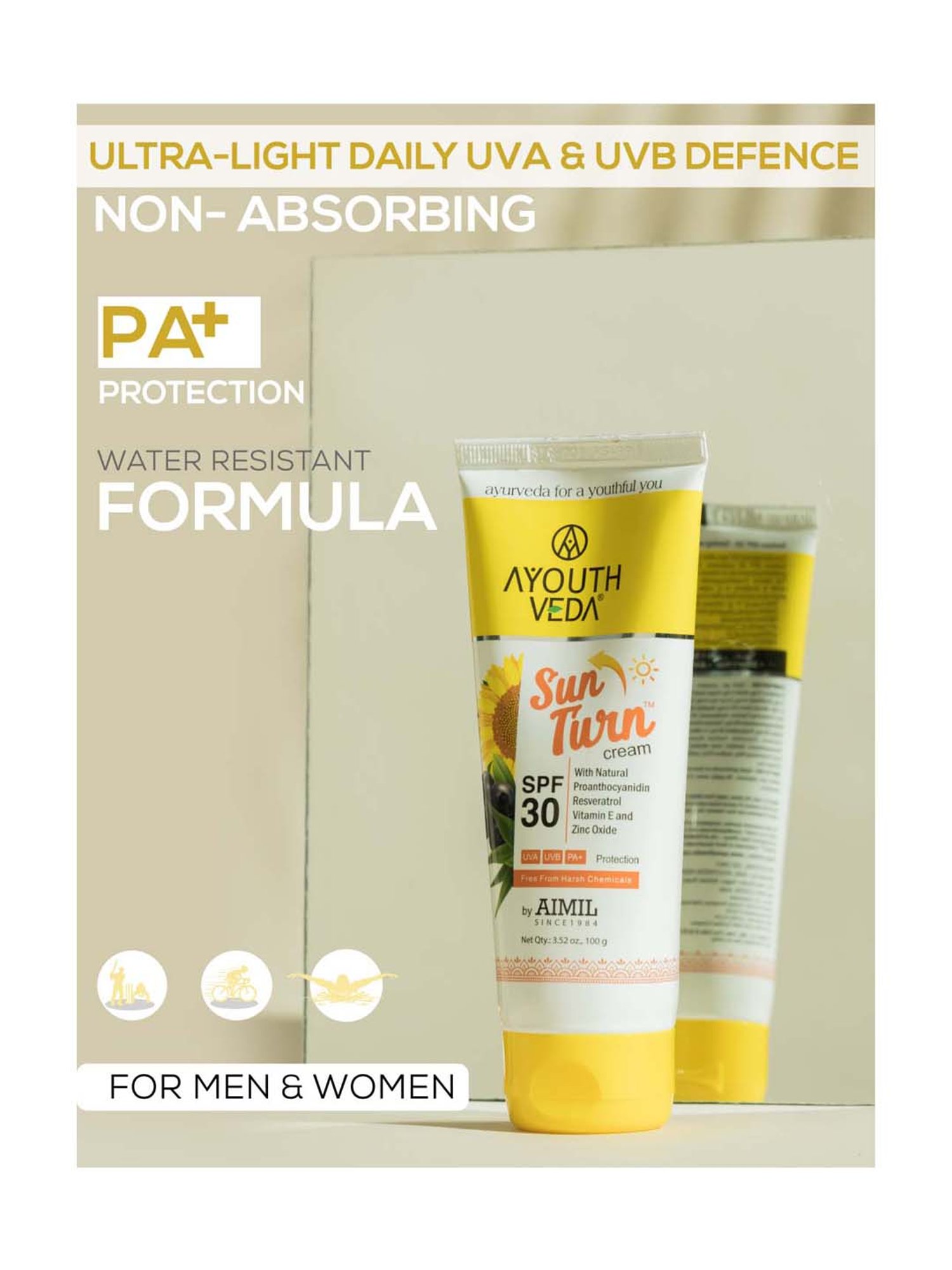 AyouthVeda Sun Turn Cream - 100 gm