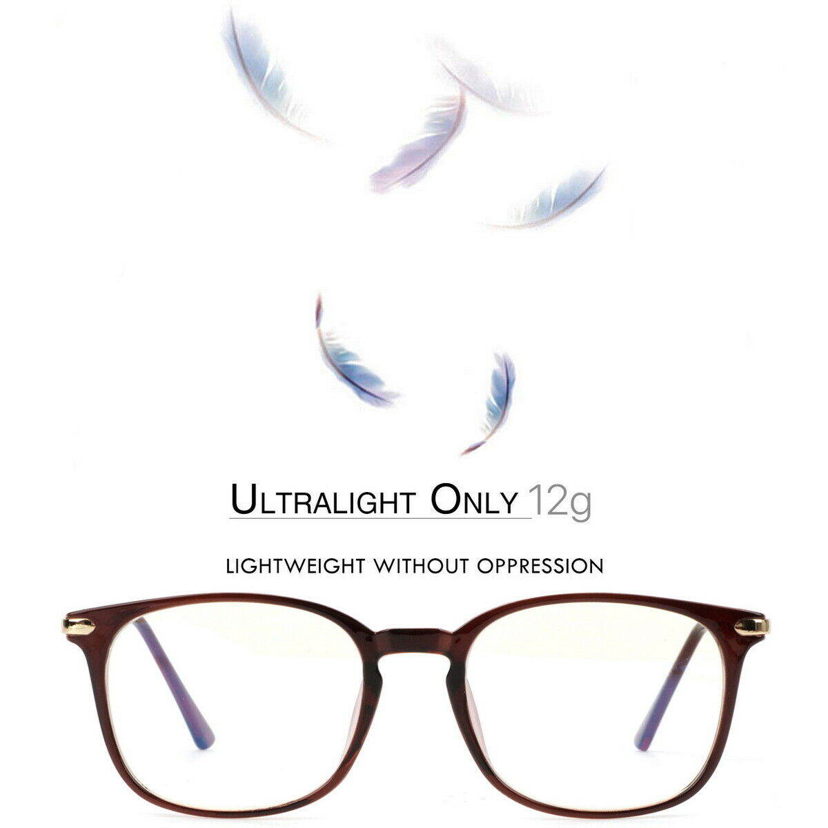 Computer Gaming Blue Light Blocking Glasses Retro Anti Glare Eyewear Vision Care