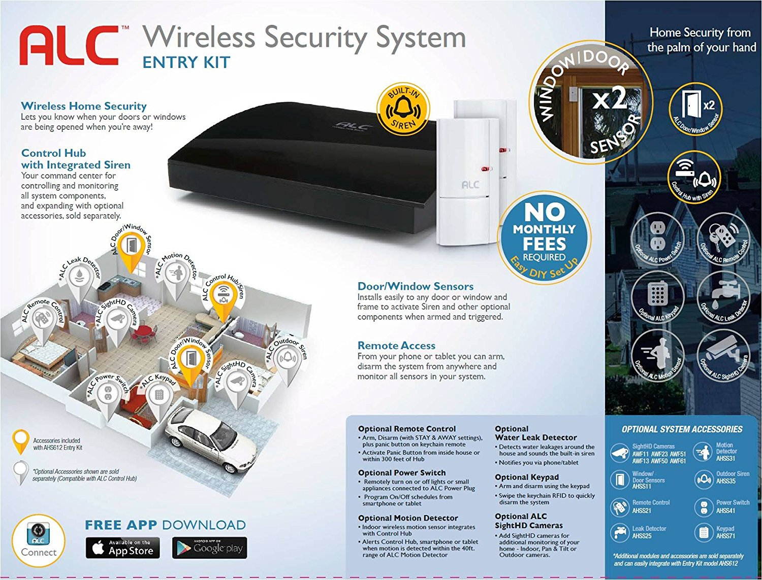 ALC AHS612 Connect Wireless Security Entry System