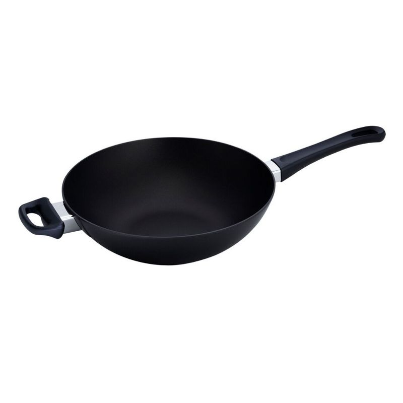Victoria Cast Iron Wok with Stability Base 14" Black