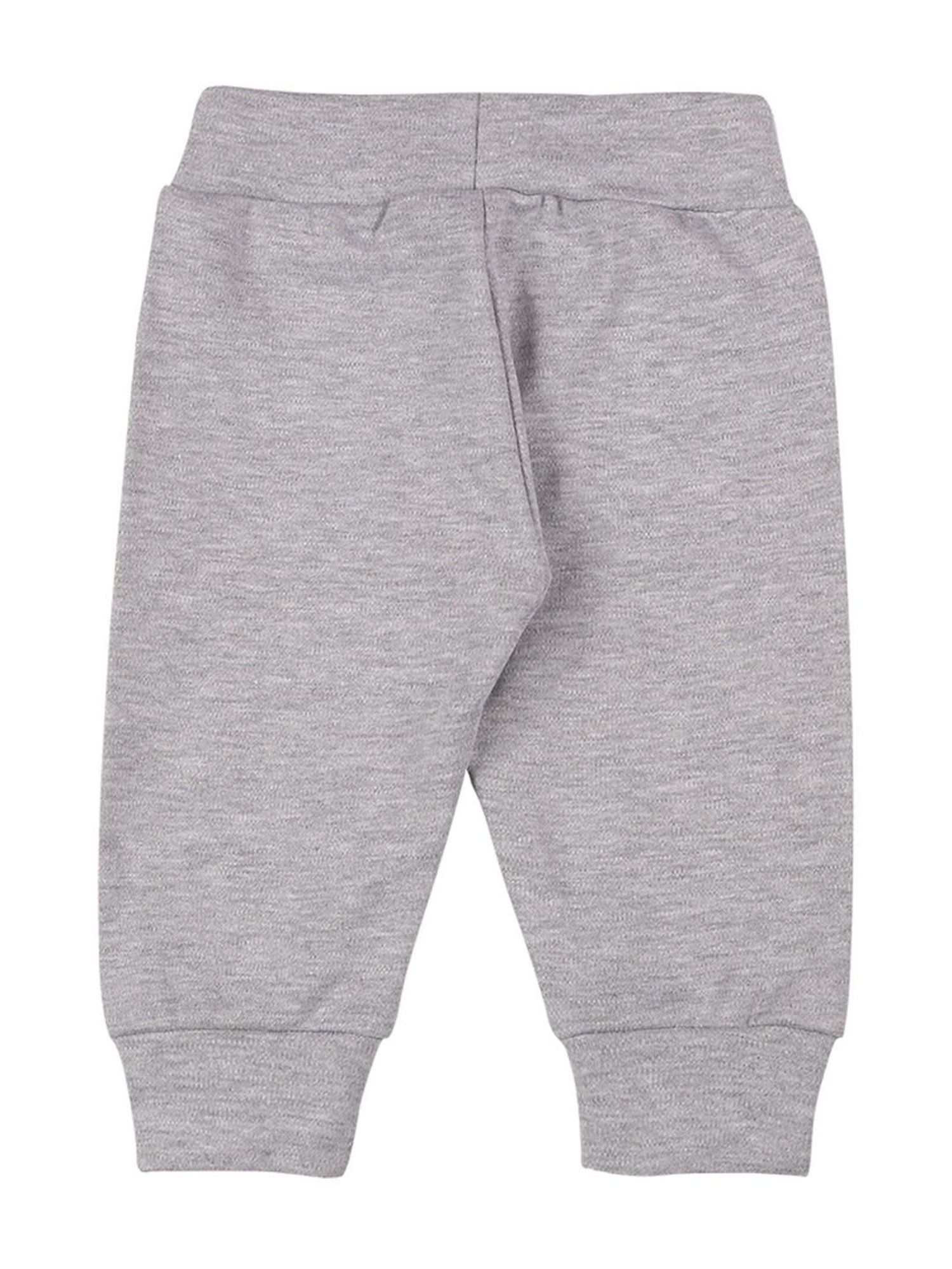 Mee Mee Kids Green & Grey Cotton Printed Joggers (Pack of 3)