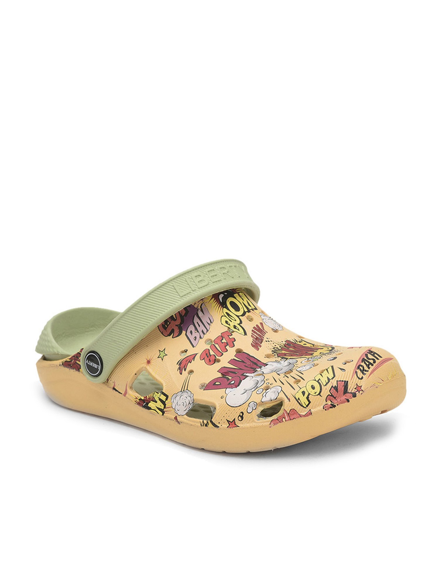 Aha By Liberty Men's Yellow Back Strap Clogs
