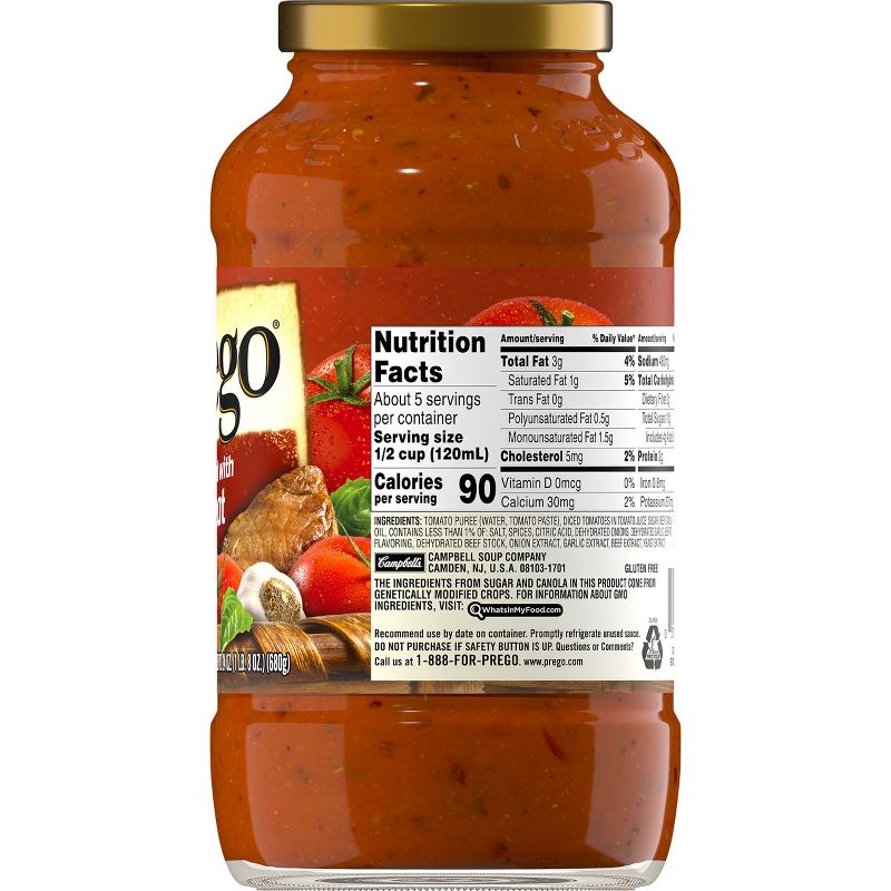 Prego Flavored with Meat Italian Sauce 24oz