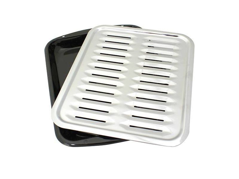 Range Kleen Broiler Pan - Black/ Chrome