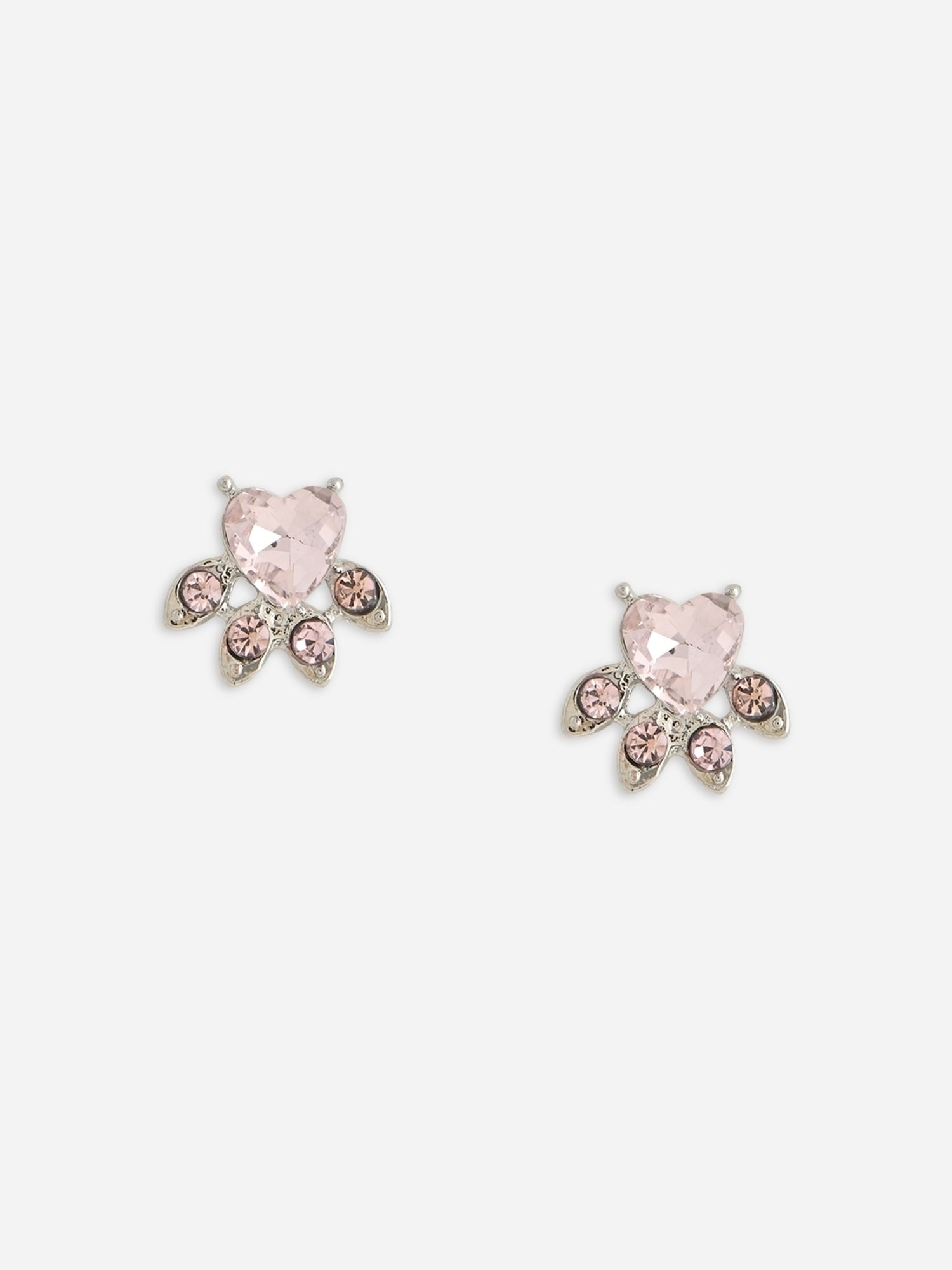 ToniQ Baby Pink Korean Paw Earrings for Women