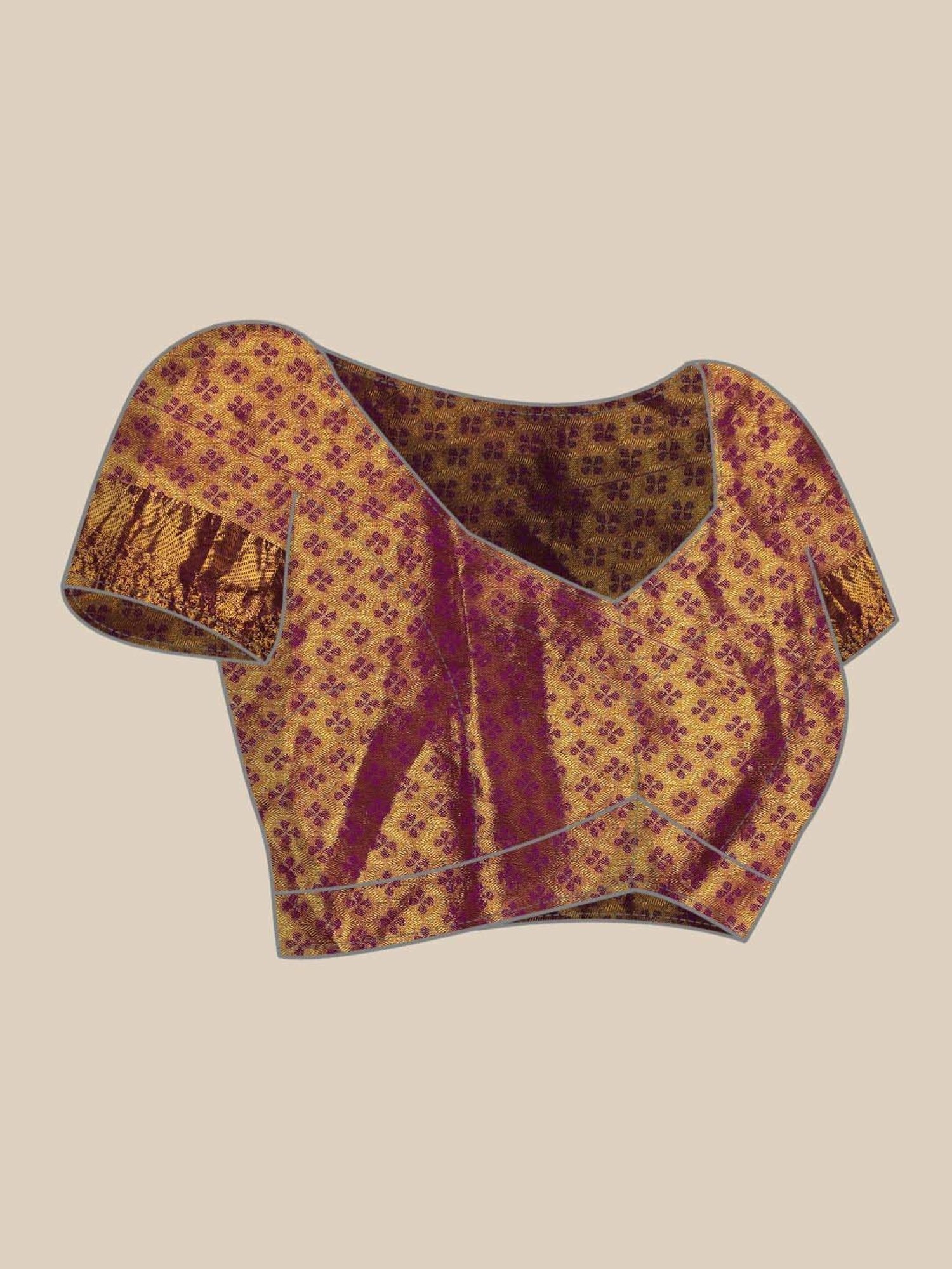 Silk Land Green Silk Woven Saree With Unstitched Blouse