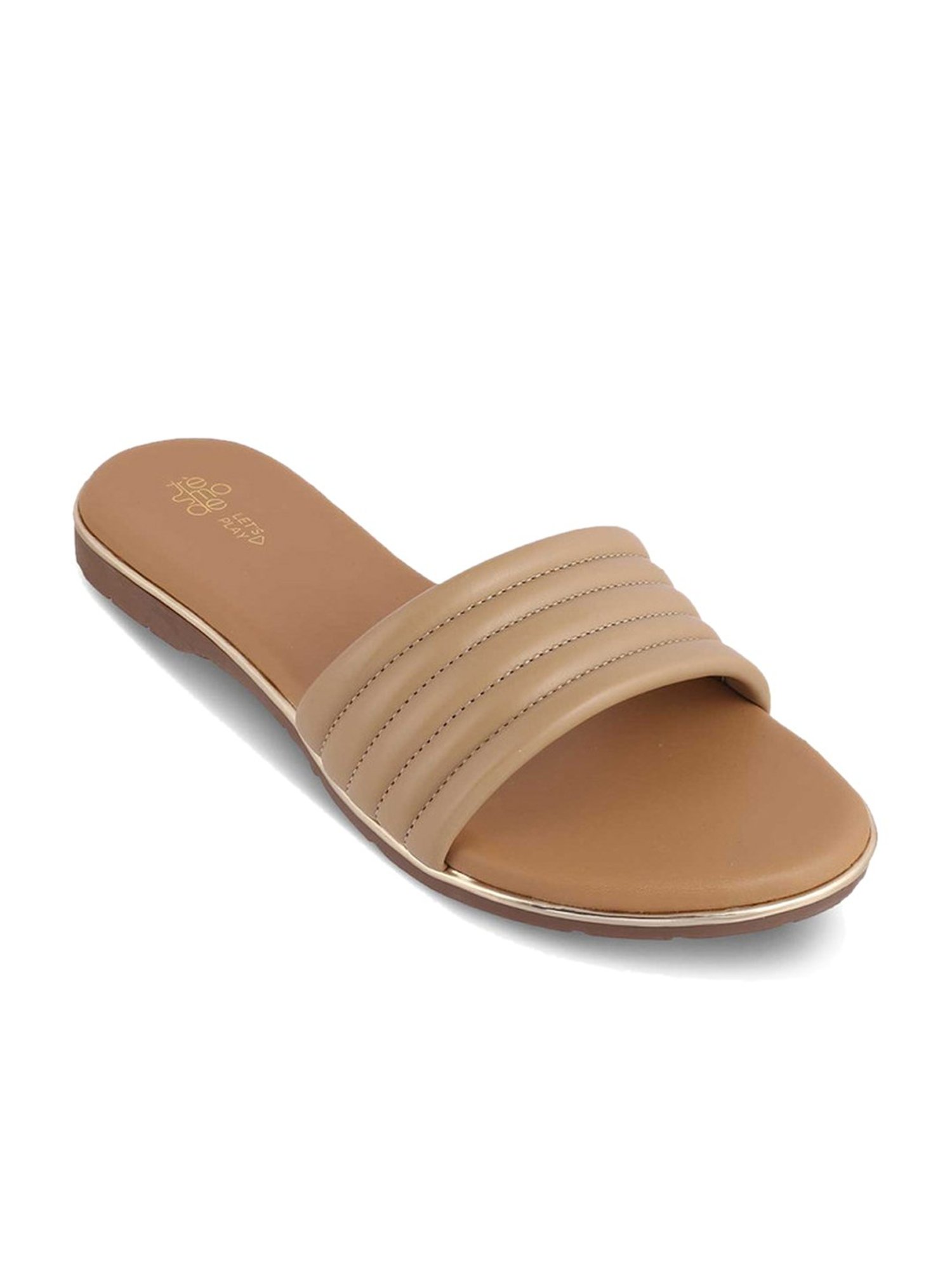 Tresmode Women's Beige Casual Sandals