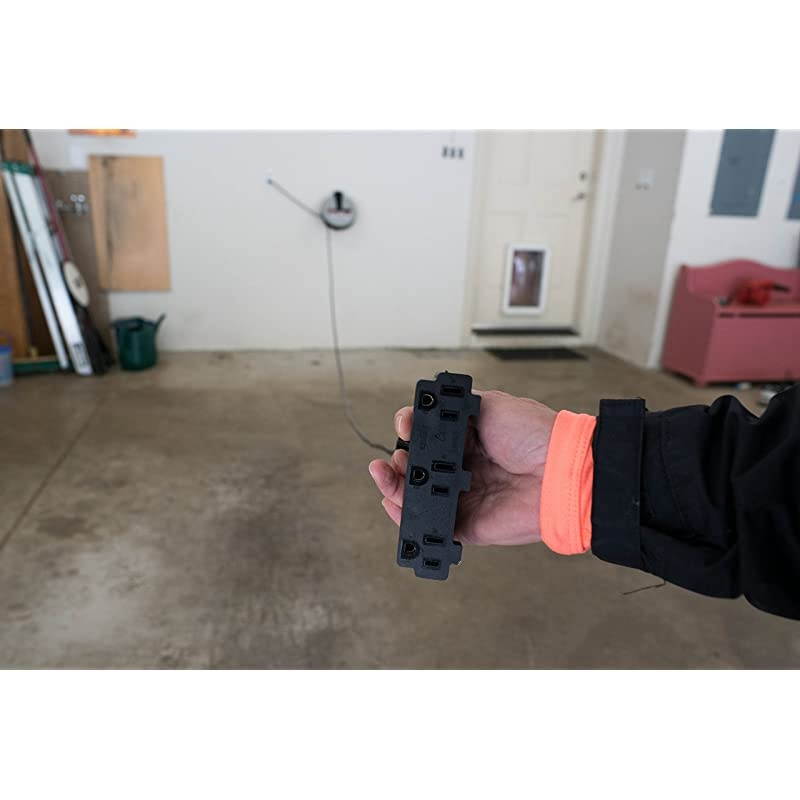 W2272 25 GrayBlack Retractable Cord Reel With Durable Steel Housing