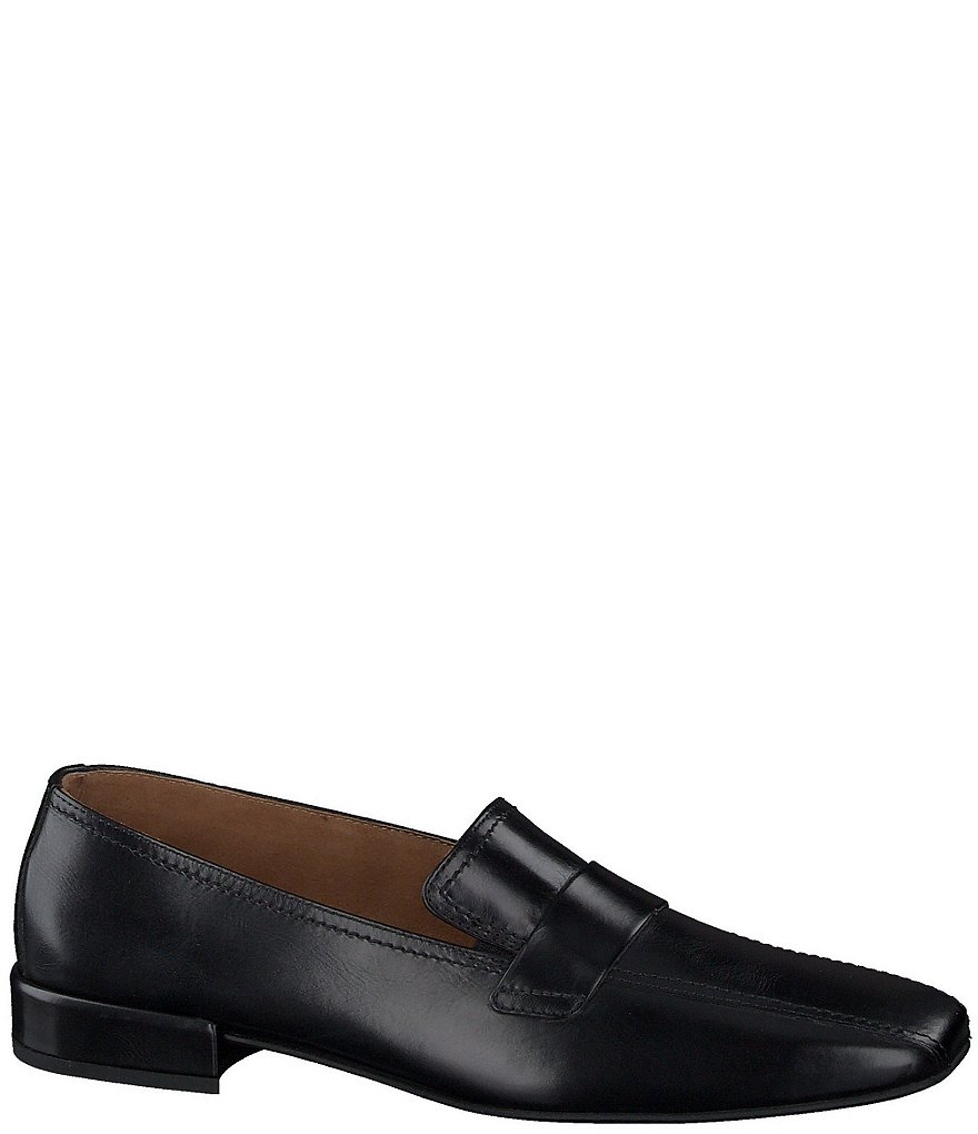 Paul Green Elise Flat Leather Square Toe Dress Loafers