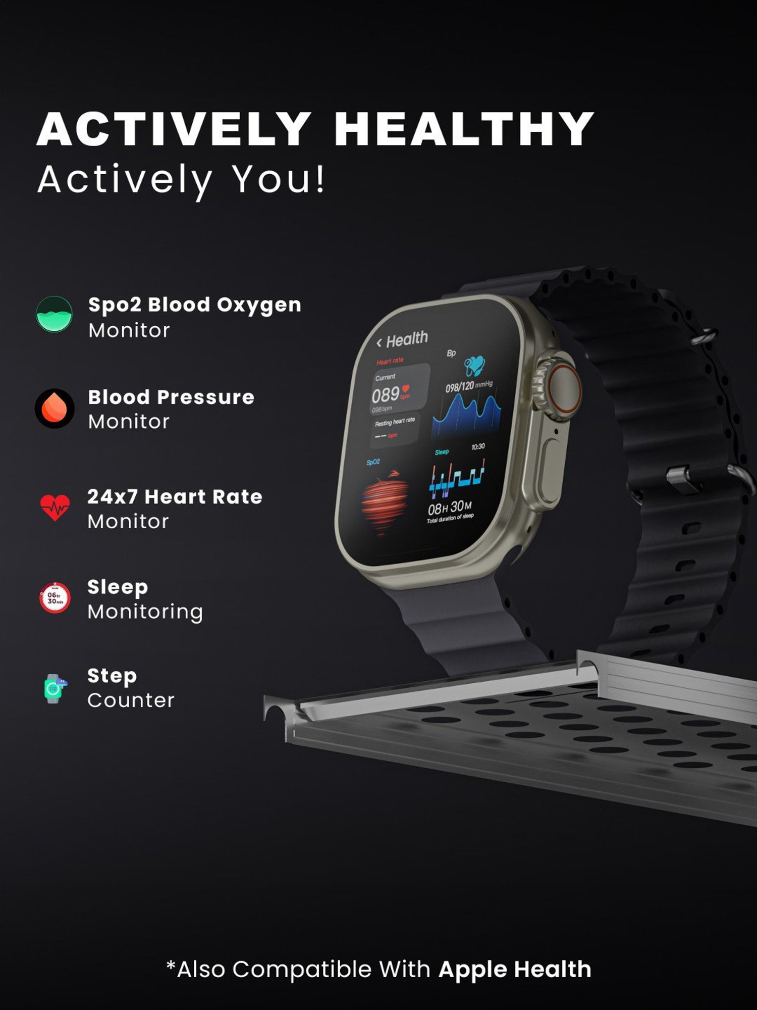 I Kall W1 Smartwatch (Black)