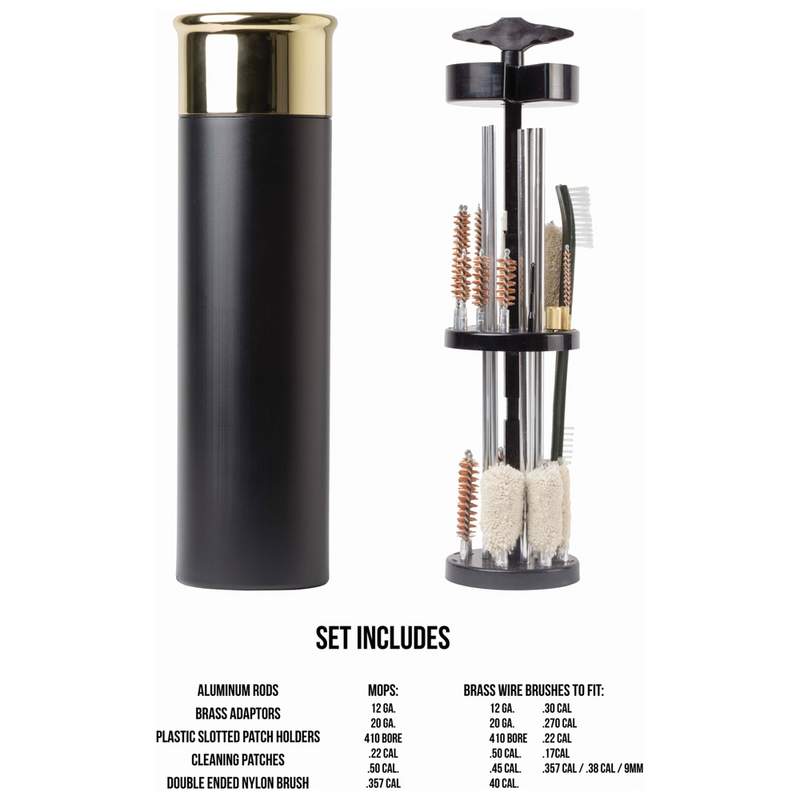 Mossberg Deluxe 53pc Gun Cleaning Kit in Shotgun Shell Case