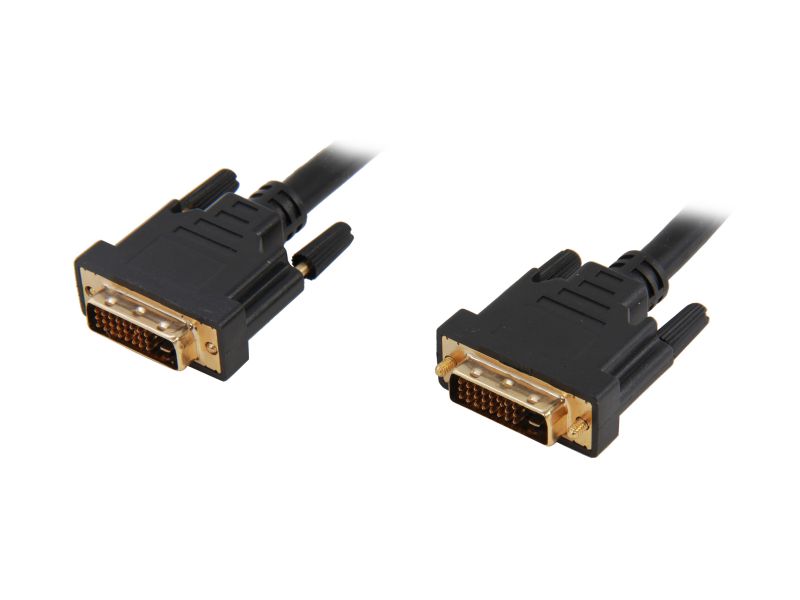 Link Depot DVI-6-DD Black DVI 24-Pin (Others Also Call 25-Pin or 24+1-Pin) DVI-D Male to DVI-D Male Dual Link Cable