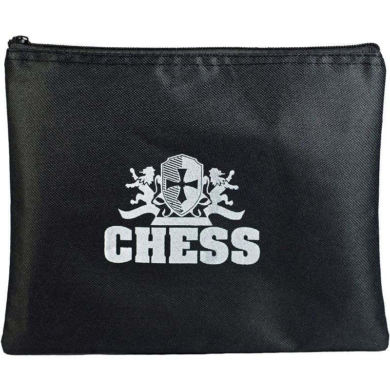 WE Games Super Tournament Staunton Chessmen - Triple Weighted Black & Cream Plastic Set with 4 in. King