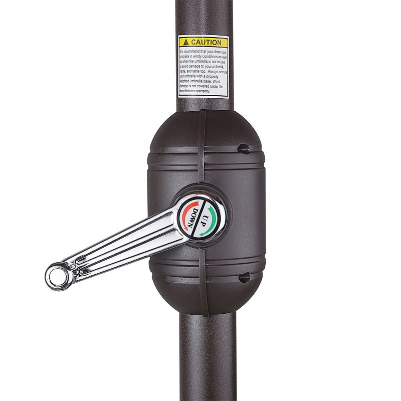 9' x 5' Rectangular Double Top Patio Outdoor Market Umbrella Emerald Green - Crestlive Products