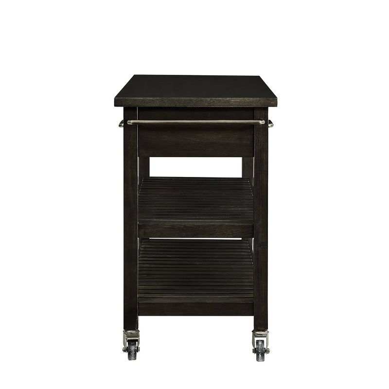 Havelock Rolling Kitchen Island Dark Tobacco - Holly & Martin