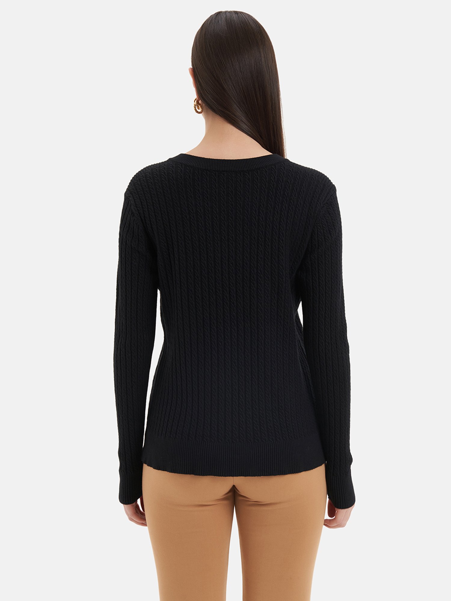 Kazo Black Striped Pullover