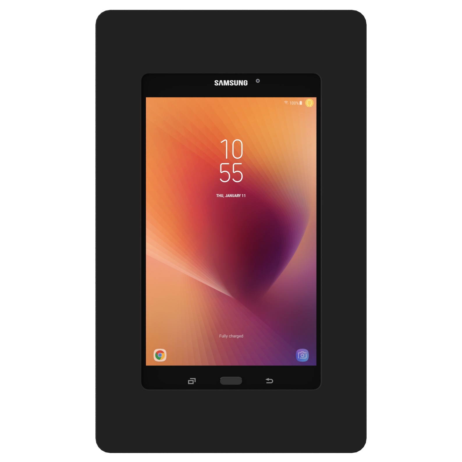 VidaMount Black On-Wall Tablet Mount compatible with Samsung Galaxy Tab A 8.0 (2017)