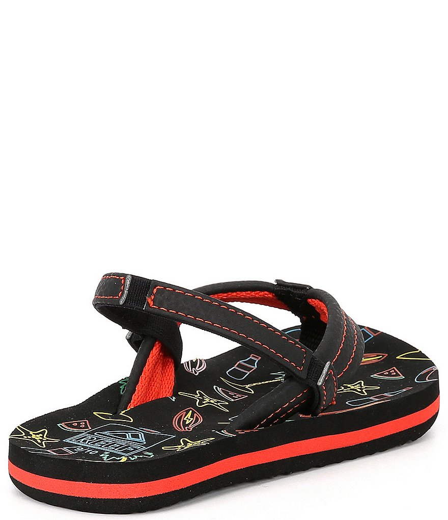 Reef Boys' Little Ahi Glow Flip Flops (Toddler)