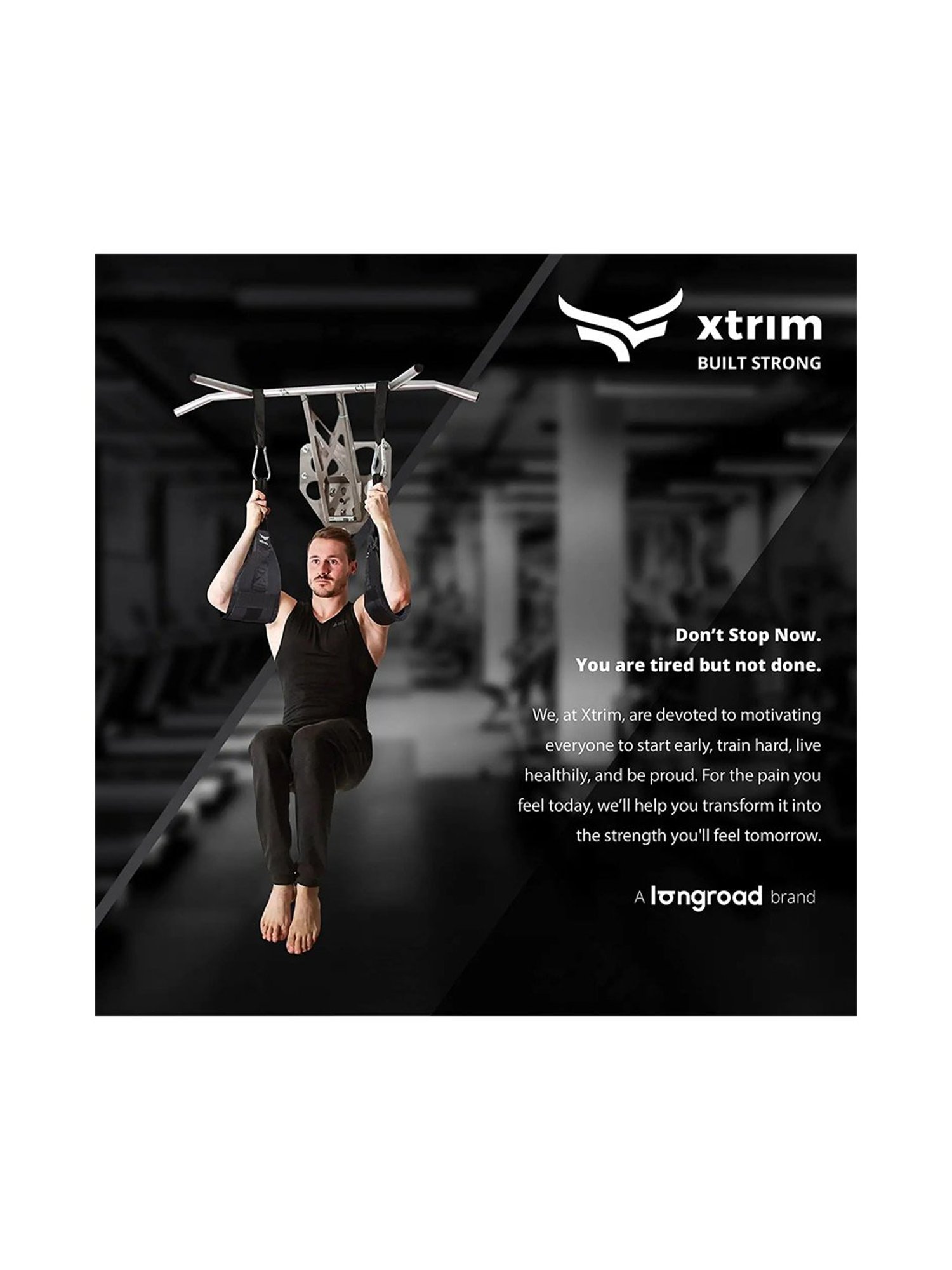 Xtrim Nylon-Padded Abs Sling (Core Black)