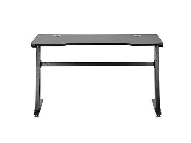 HILINSTON Z-Shaped Gaming Desk Office PC Computer Desk 47.2" W x 23.6" D Home Office Computer Table Feet Pads Fully Covered with Wire Holder,Black,GT17