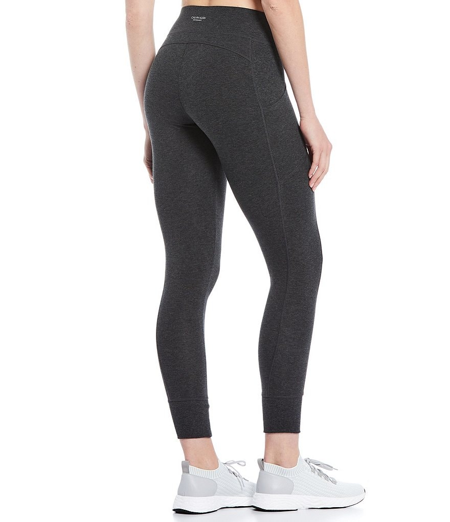 Calvin Klein Performance High Rise Full Length Side Pocket Rib Cuff Leggings