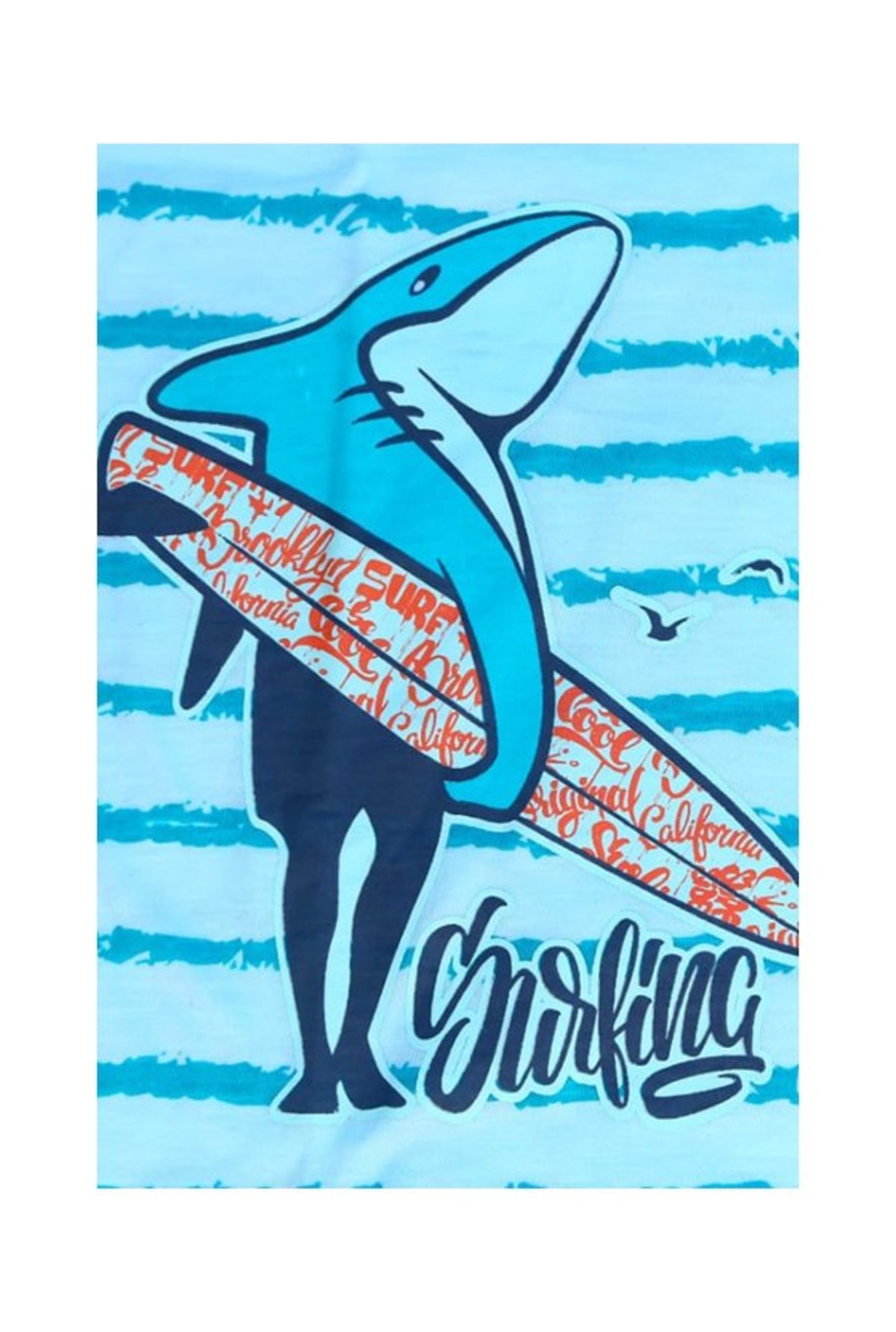 Superyoung Boys Blue Striped Polo T-Shirt