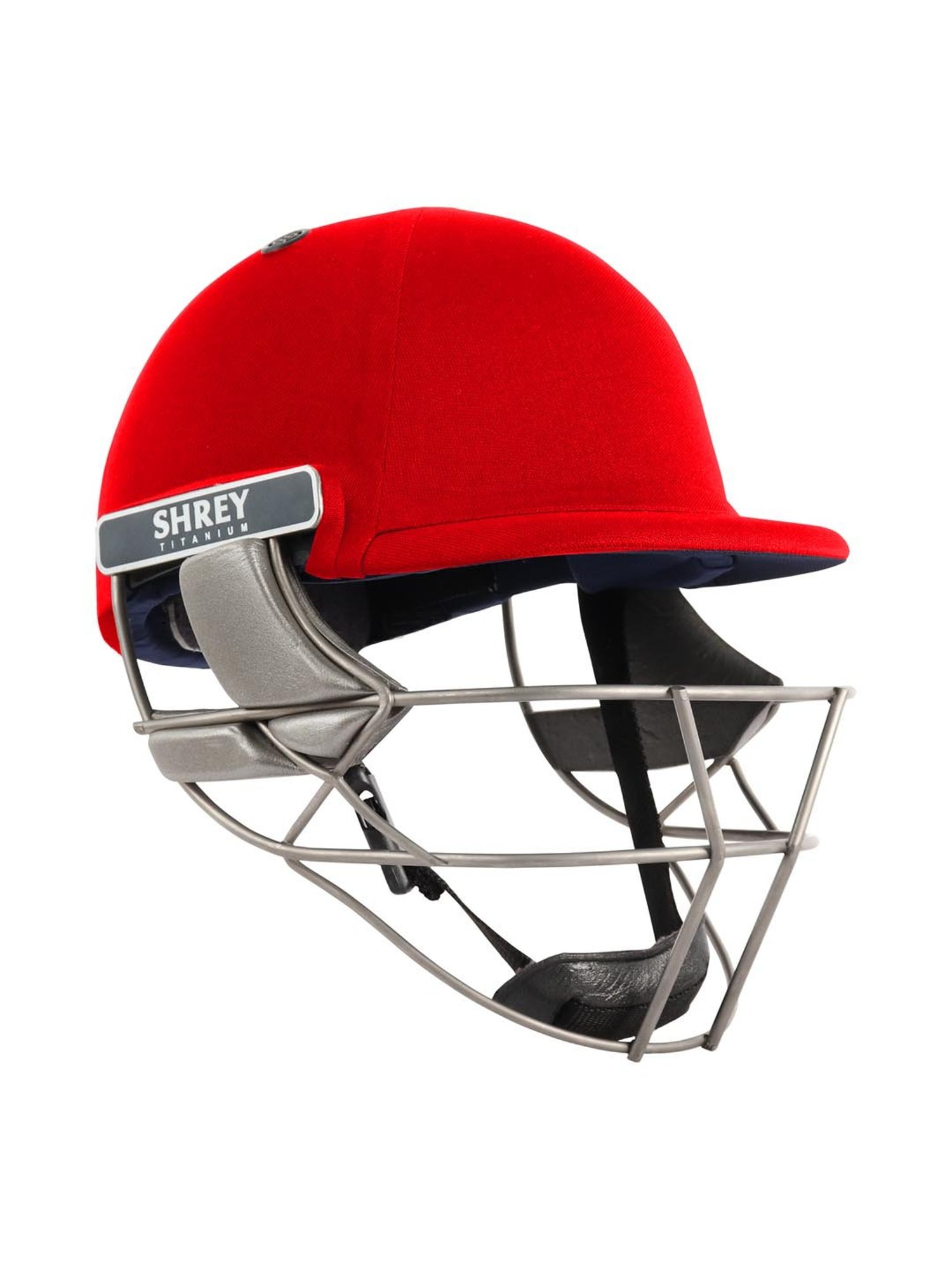 Shrey Red Pro Guard Air Titanium Cricket Helmet ( S )
