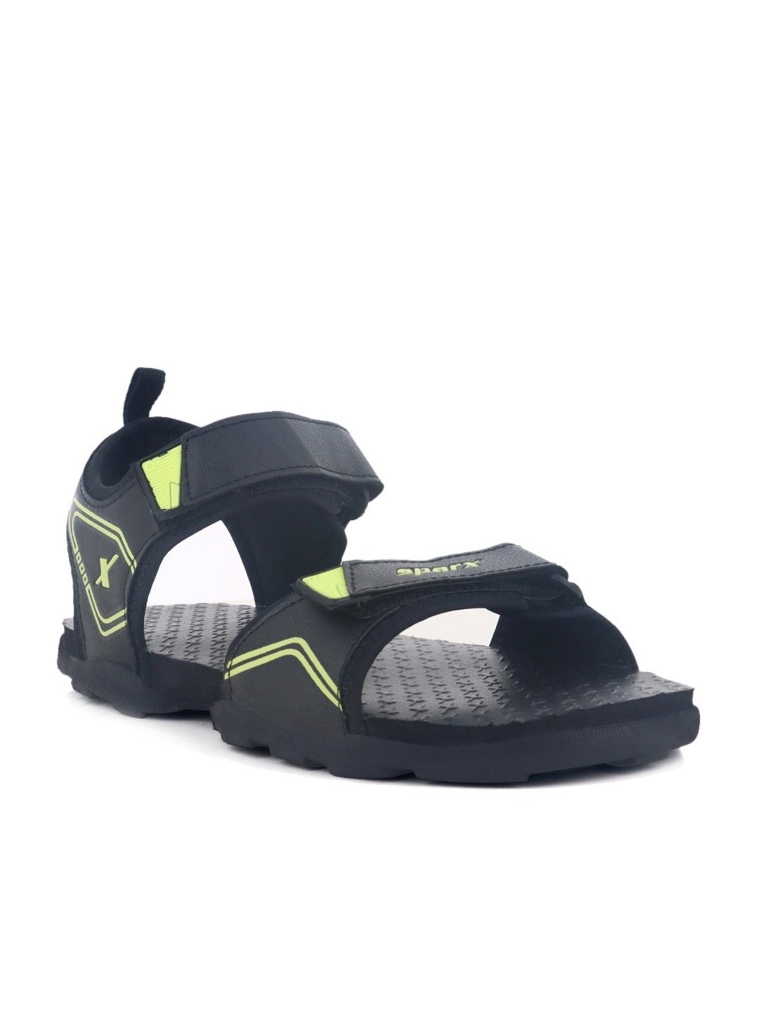 Sparx Men's Black Floater Sandals