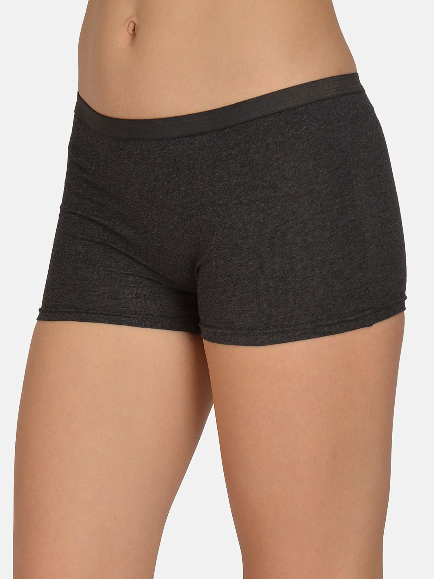 Mod & Shy Grey Textured Boyshorts Panty