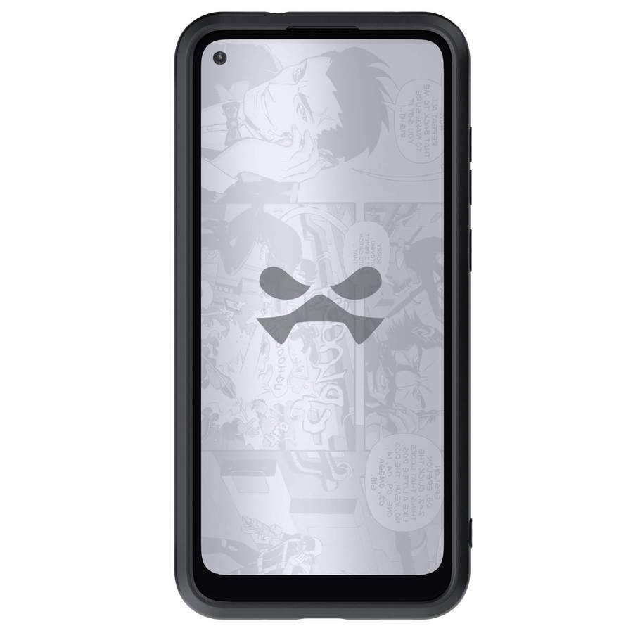 Ghostek Iron Armor Belt Clip Galaxy A11 Case with Holster, Card Holder and Stand Protective Full Body Cover with Heavy Duty Protection Slim Matte Design Galaxy A11 (6.4") (Matte Black)