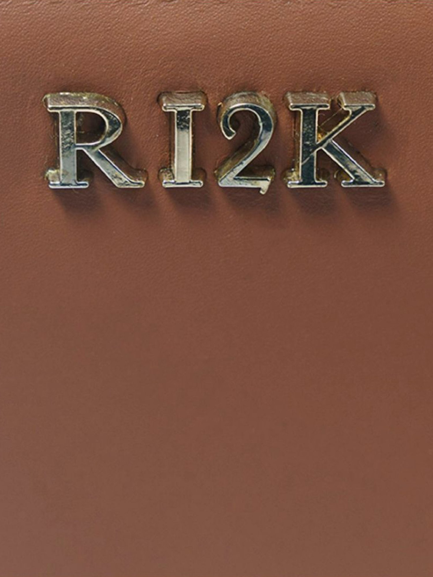 RI2K London Tan Leather Zip around Wallet
