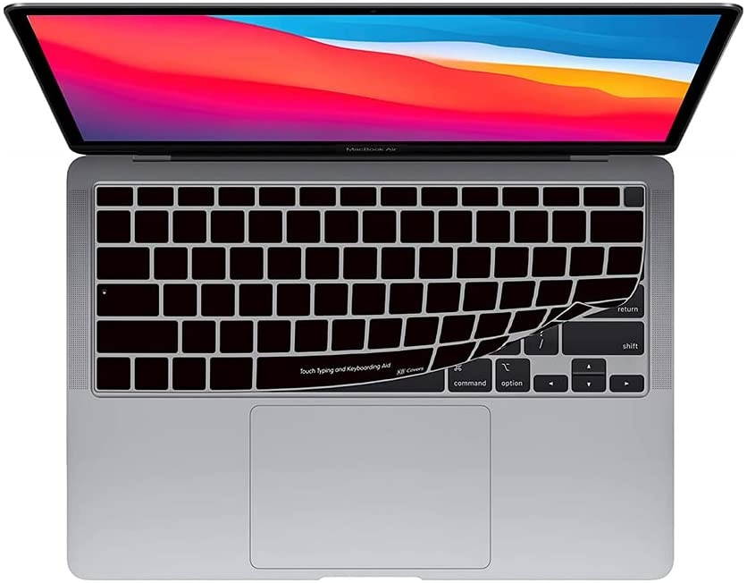 KB Covers Touch Typing Keyboard Cover Compatible with 13  MacBook Air w Magic Keyboard (2020+) | Ultra Thin Dust Water & Dirt Resistant Silicone Skins