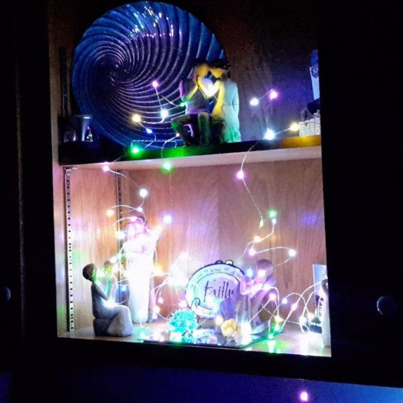 ER CHEN 33ft Led String Lights,100 Led Fairy Starry Lights on 10M Silver Coating Copper Wire String Lights for Christmas (Multicolor)