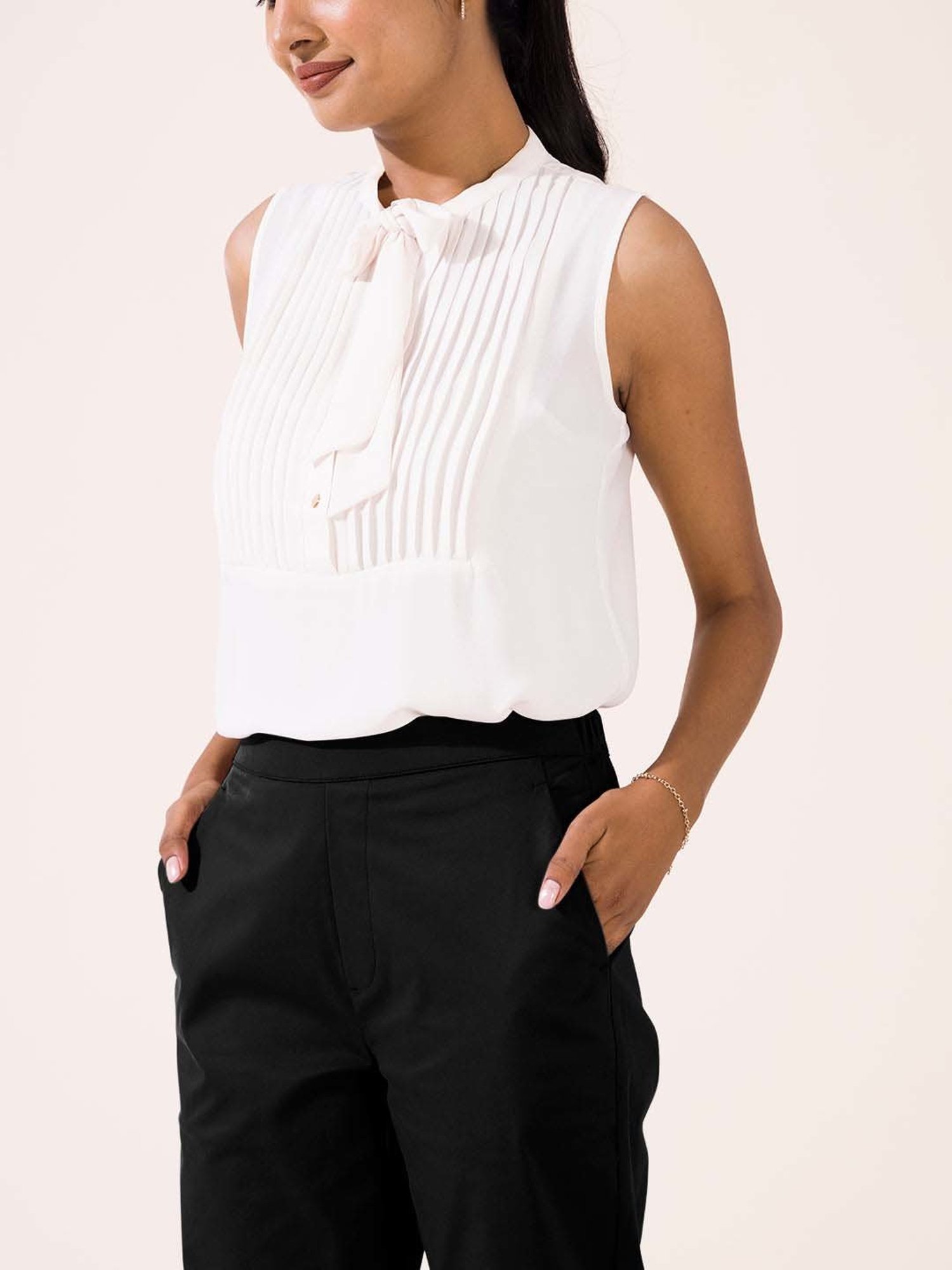 Go Colors! Black Mid Rise Formal Trousers