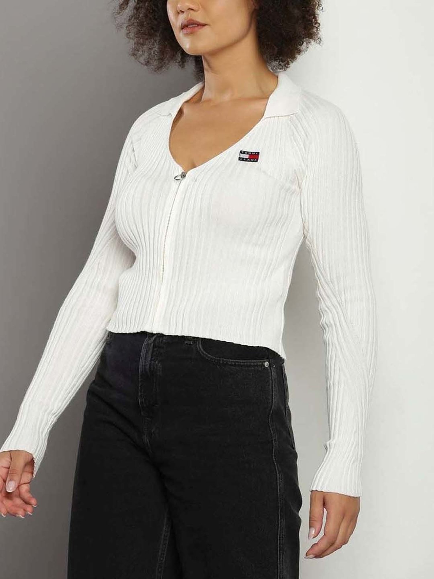 Tommy Hilfiger Ancient White Slim Fit Cardigan