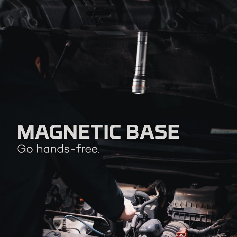 NEBO NEWTON 1500 Lumen Waterproof Magnetic Handheld Flashlight with 4 Light Modes, Includes 6 AA Batteries and Detachable Lanyard