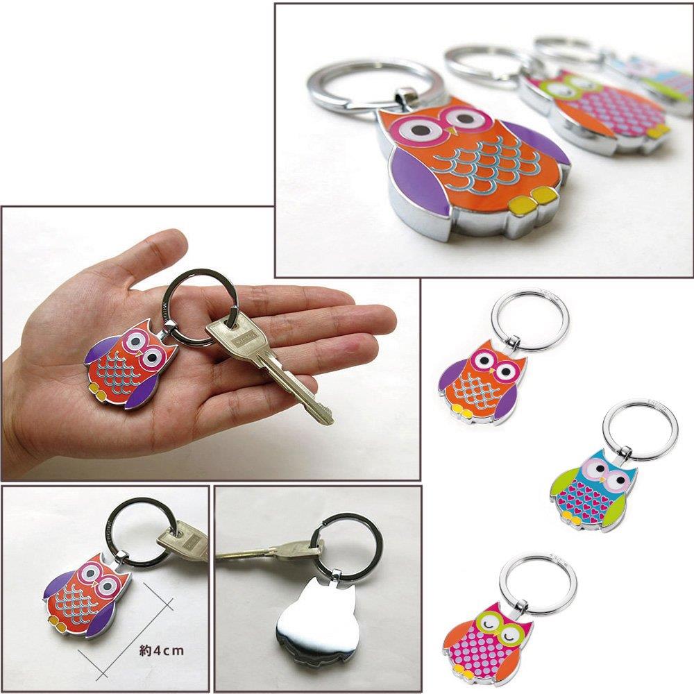 Troika Keyring, Owl, Rosy, Blue (KR1413BL)