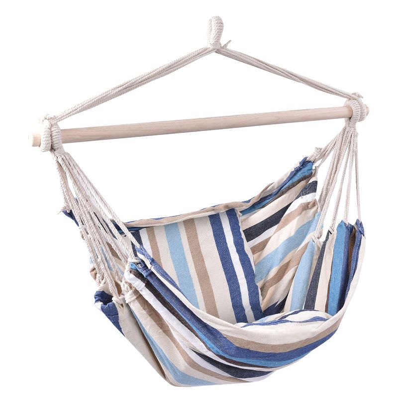 Key West Quilted Stripe Hammock - Blue