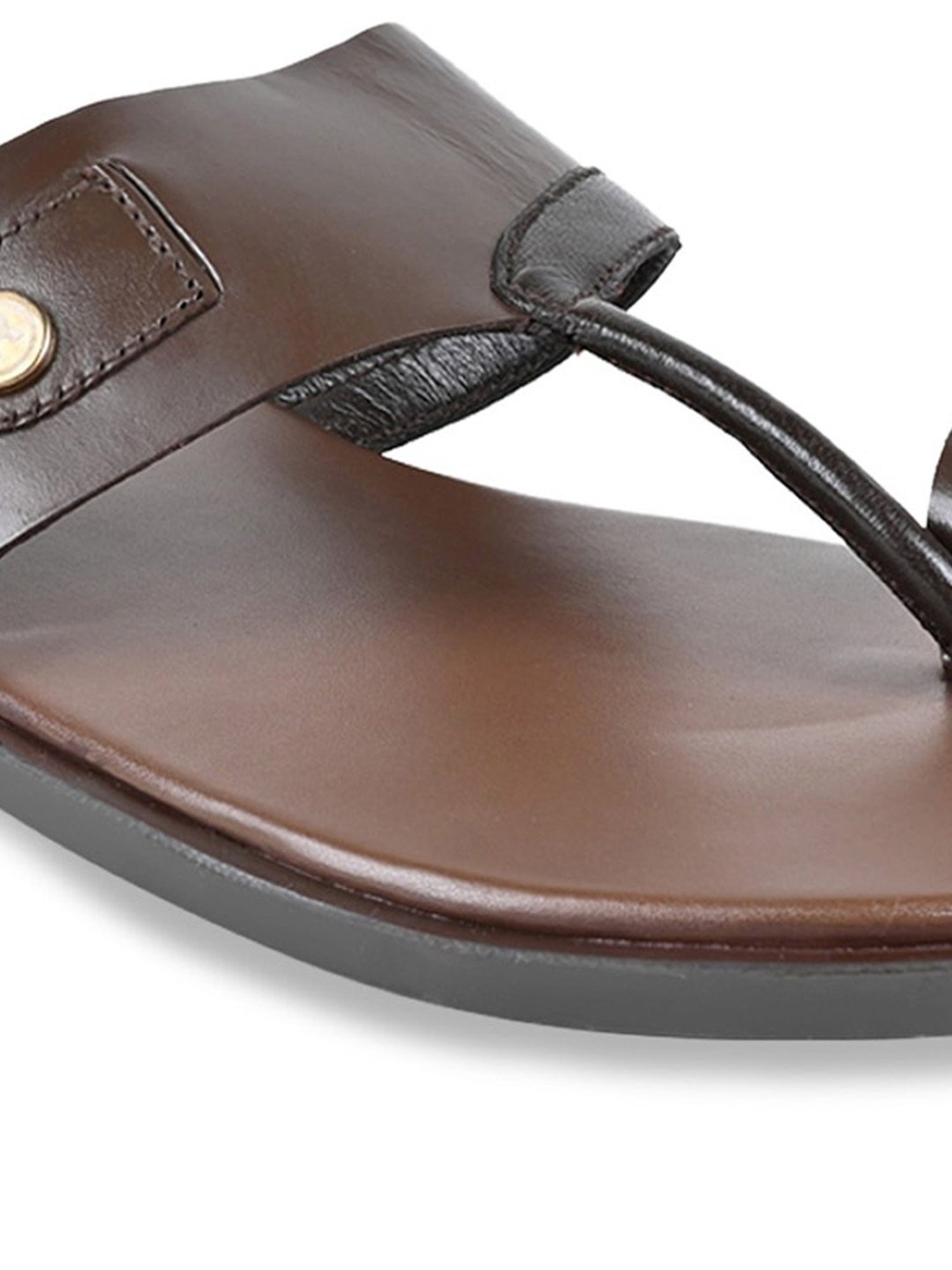 Regal Men's Brown Toe Ring Sandals