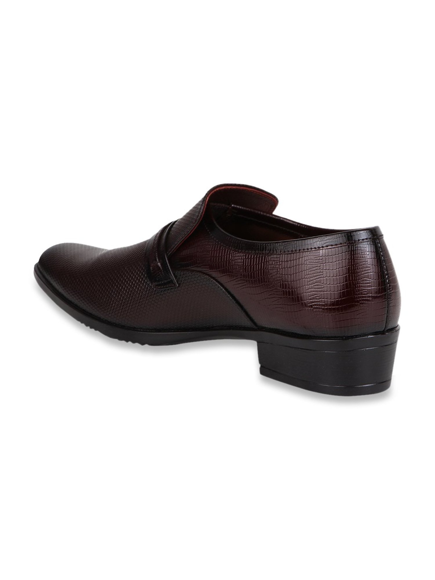 Regal Men's Maroon Formal Slip-Ons