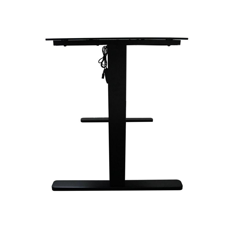 RGB LED Glass Top Desk Black - X Rocker