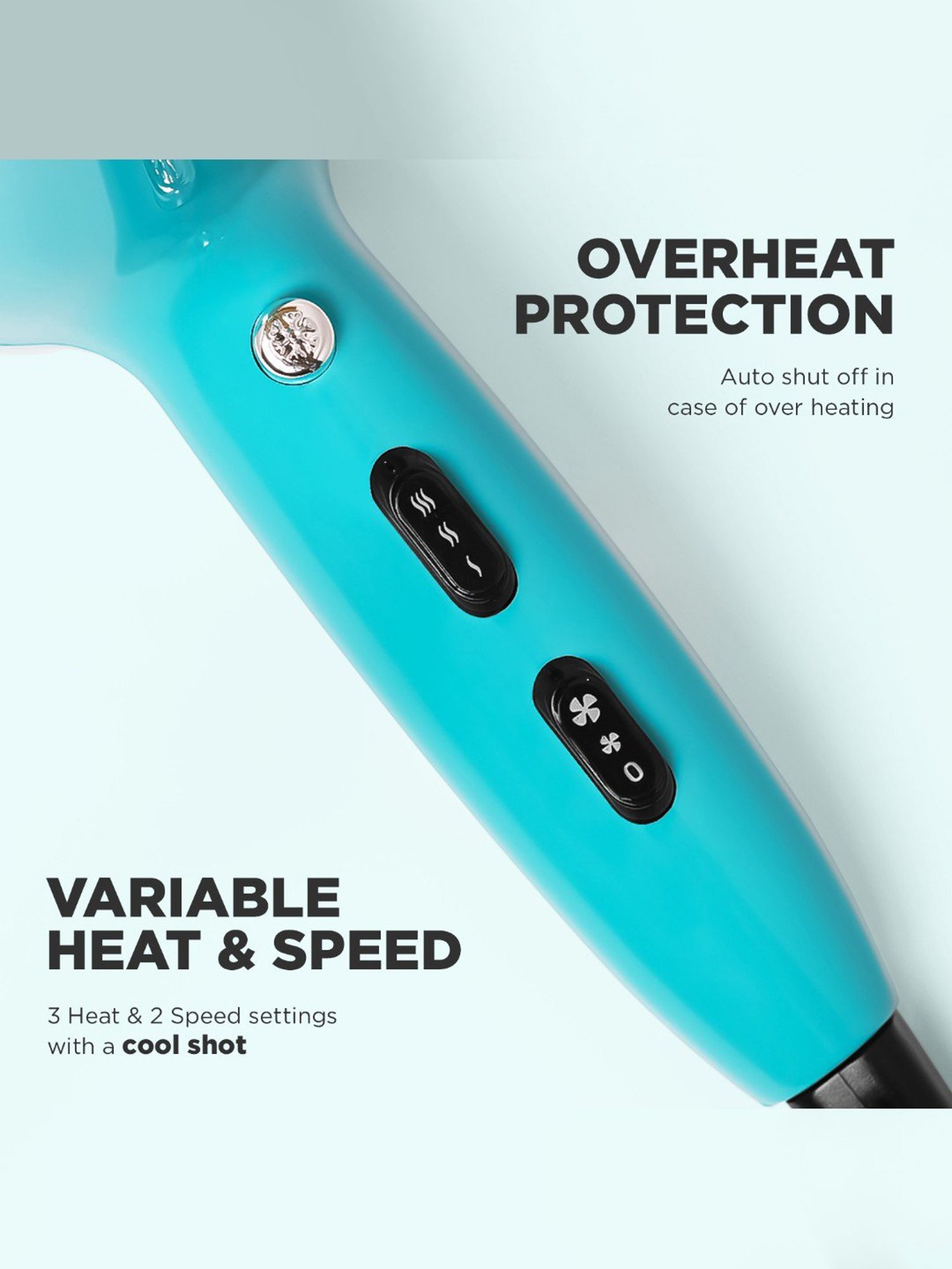 Ikonic Me Ultra Light 2000 Hair Dryer - Teal