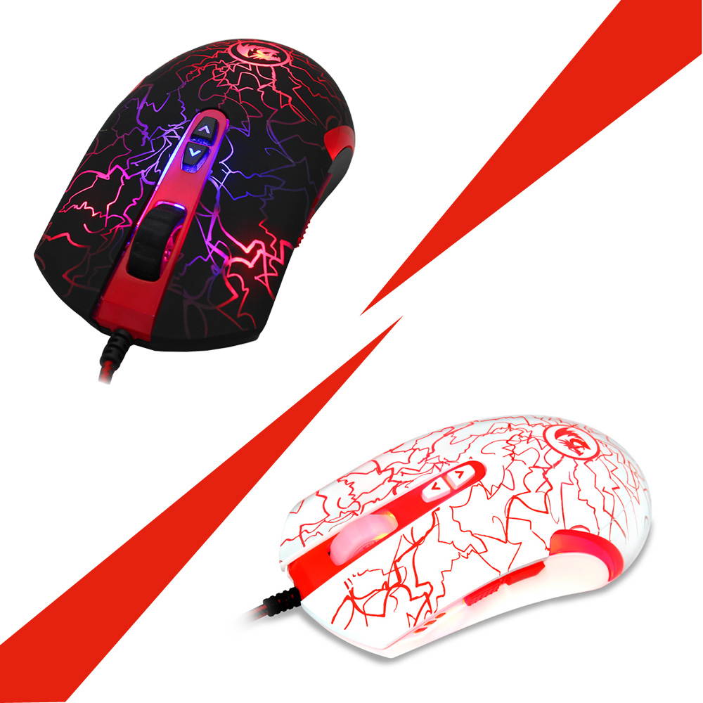 Funtech M701 USB Wired Gaming Mouse 3500DPI Adjustable 7 Programmable Buttons Optical Computer Mouse for Gamer