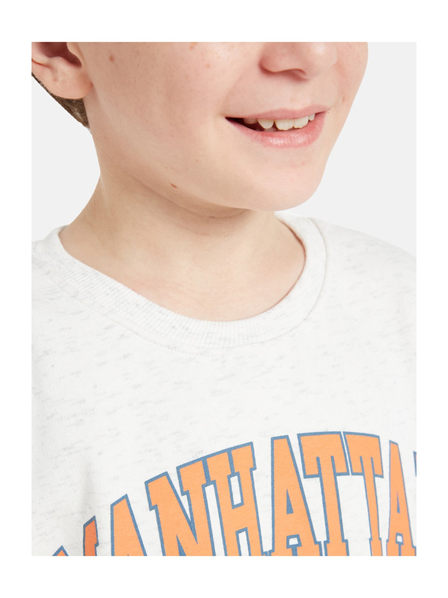 Octave Kids White Graphic Print Full Sleeves Sweatshirt