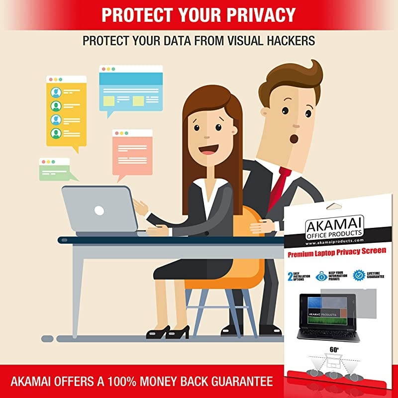 inch Akamai Computer Privacy Screen 169 Removable Edge to Edge Glass Blue Light Screen Protector Laptop Anti Glare Screen Protector