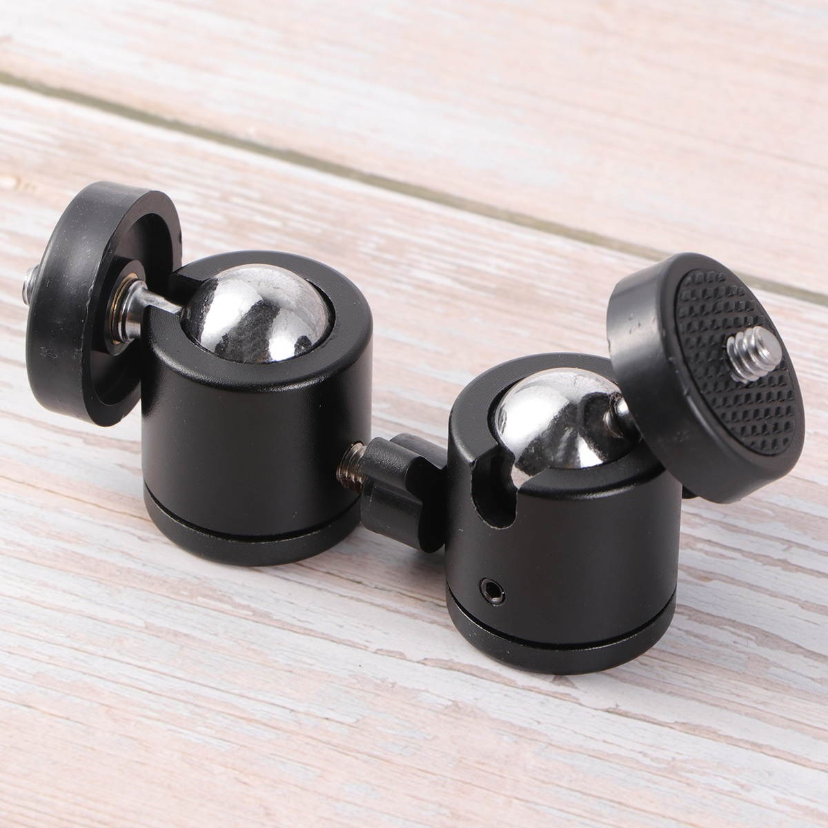 2 Pcs 360 Degrees Mini Tripod Head Tripod Ball Head 1/4" Threaded Camera Tripod Holder